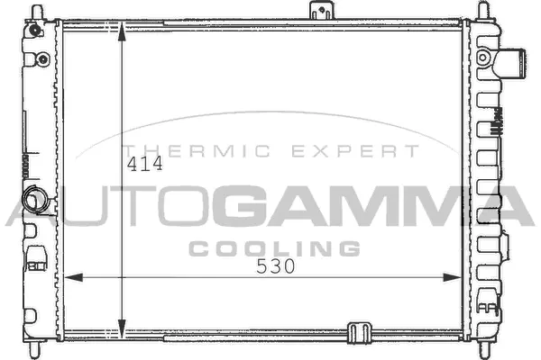 Radiateur, refroidissement du moteur AUTOGAMMA 100664