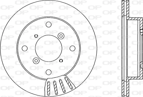 Disque de frein OPEN PARTS BDA1505.20