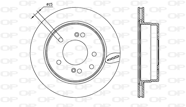 Disque de frein OPEN PARTS BDA2557.20