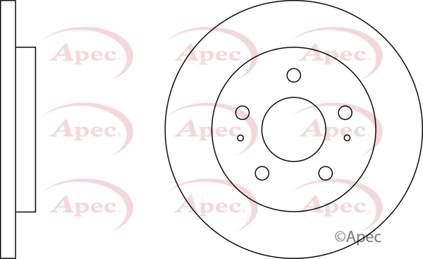 Disque de frein APEC DSK3454