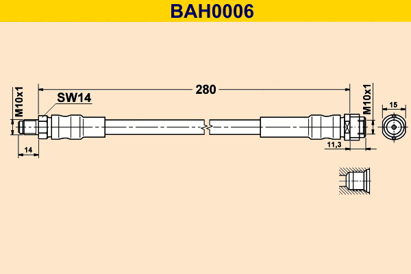 Flexible de frein BARUM BAH0006