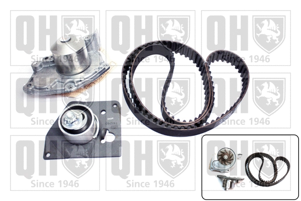 Pompe à eau + kit de courroie crantée QUINTON HAZELL QBPK5900