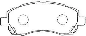 Kit de plaquettes de frein, frein à disque AISIN F1N014