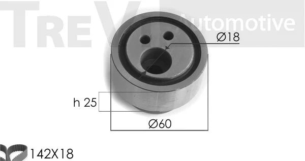 Kit de courroie crantée TREVI AUTOMOTIVE KD1064