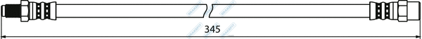 Flexible de frein APEC BHO4325