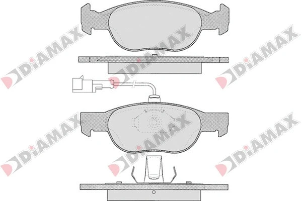 Kit de plaquettes de frein, frein à disque DIAMAX N09205