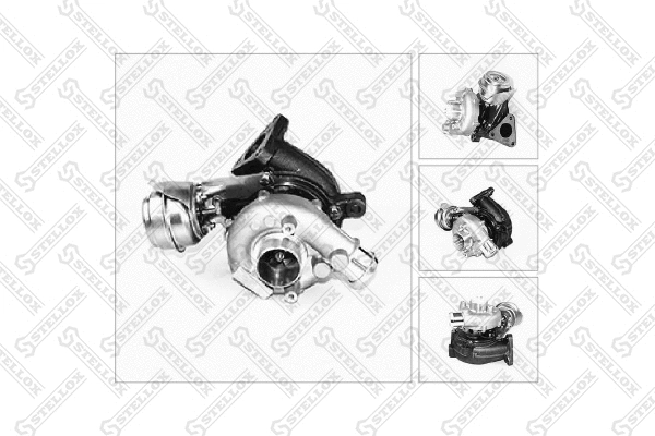 Turbocompresseur, suralimentation STELLOX 10-80316-SX
