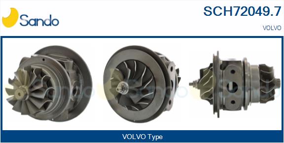 Groupe carter, turbocompresseur SANDO SCH72049.7
