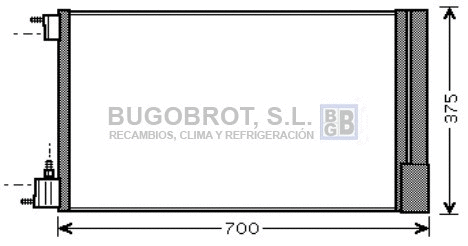 Condenseur, climatisation BUGOBROT 62-OL5478