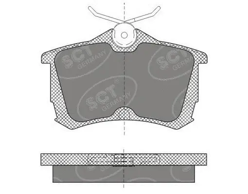 Kit de plaquettes de frein, frein à disque SCT - MANNOL SP 607 PR
