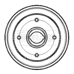 Tambour de frein BORG & BECK BBR7061