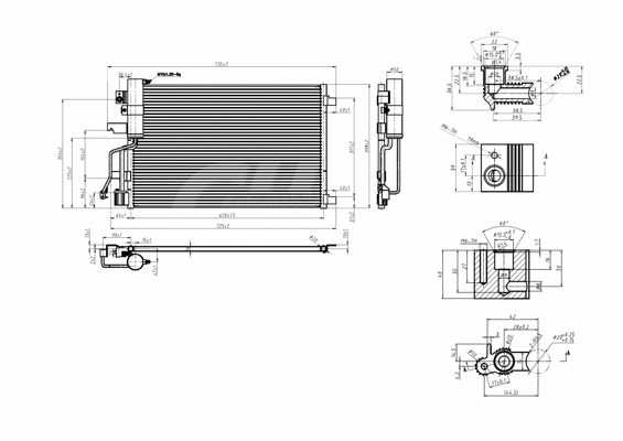 Condenseur, climatisation HART 611 425