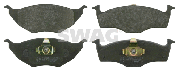 Kit de plaquettes de frein, frein à disque SWAG 30 91 6530
