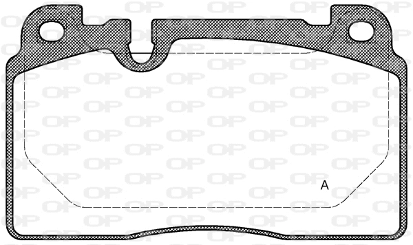 Kit de plaquettes de frein, frein à disque OPEN PARTS BPA1527.00
