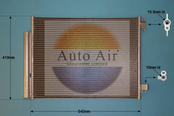 Condenseur, climatisation AUTO AIR GLOUCESTER 16-1995