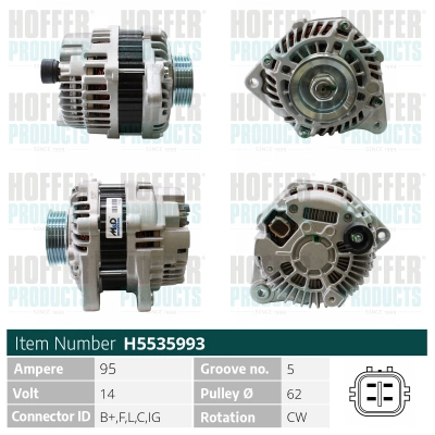 Alternateur HOFFER H5535993