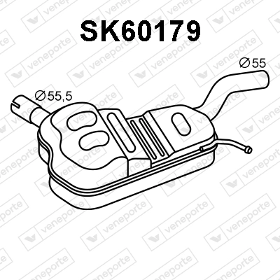 Silencieux central VENEPORTE SK60179