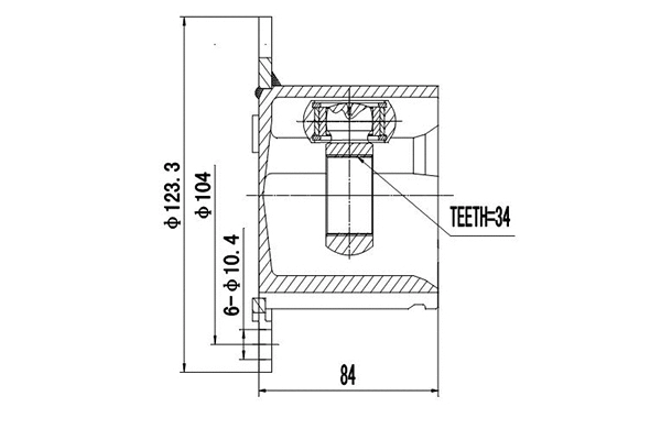 Jeu de joints, arbre de transmission DYNAMATRIX DCV661044