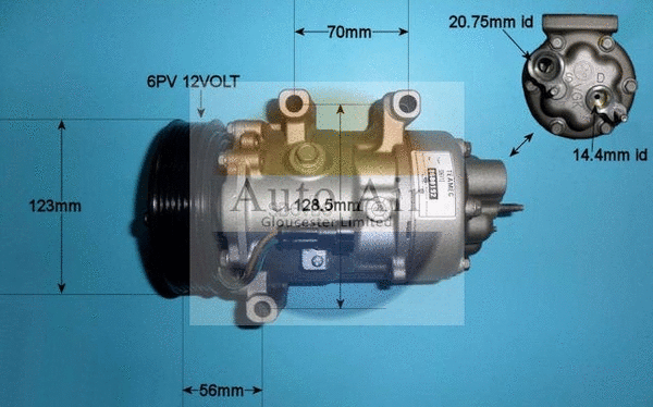 Compresseur, climatisation AUTO AIR GLOUCESTER 14-1444R