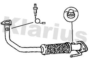 Tuyau d'échappement KLARIUS 301144