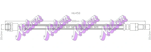 Flexible de frein KAWE H6458