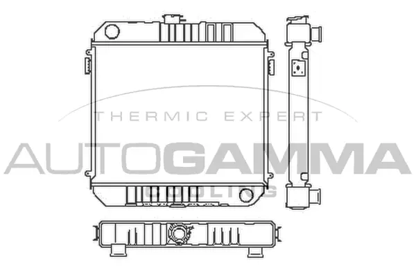 Radiateur, refroidissement du moteur AUTOGAMMA 100659