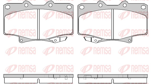 Kit de plaquettes de frein, frein à disque REMSA 0429.04