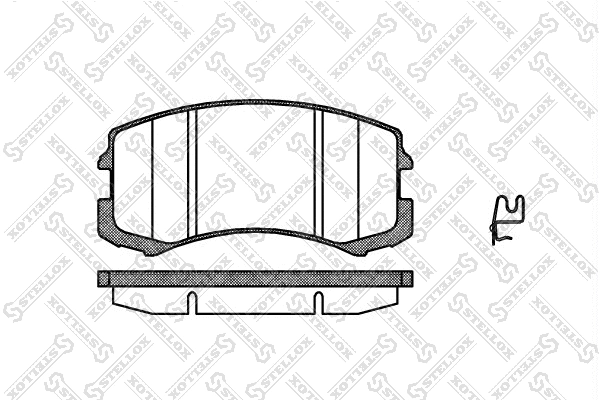 Kit de plaquettes de frein, frein à disque STELLOX 976 001-SX