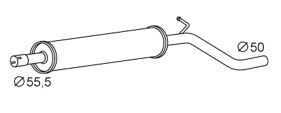 Silencieux avant VEGAZ GmbH SES-181