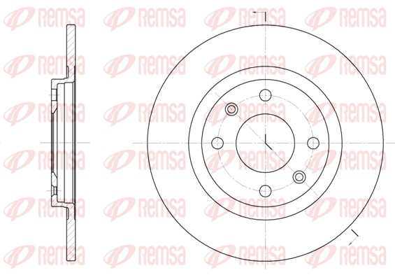 Disque de frein REMSA 6241.01