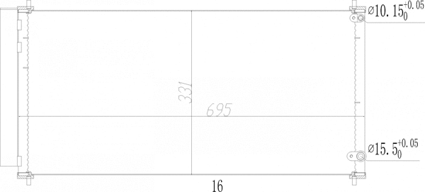 Condenseur, climatisation HART 614 547