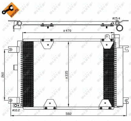 Condenseur, climatisation NRF 35580