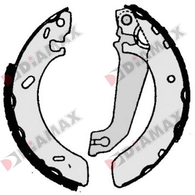 Jeu de mâchoires de frein DIAMAX N01251