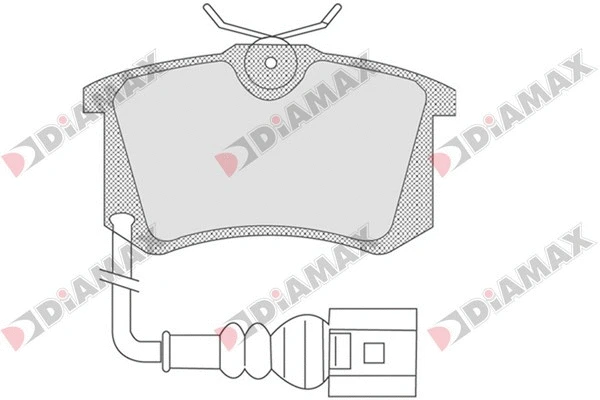 Kit de plaquettes de frein, frein à disque DIAMAX N09553