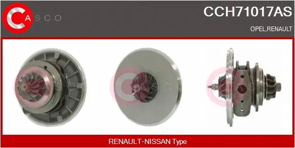 Groupe carter, turbocompresseur CASCO CCH71017AS