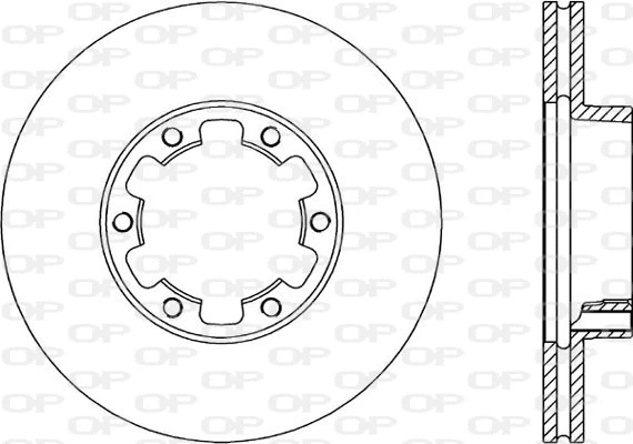 Disque de frein OPEN PARTS BDA1398.20