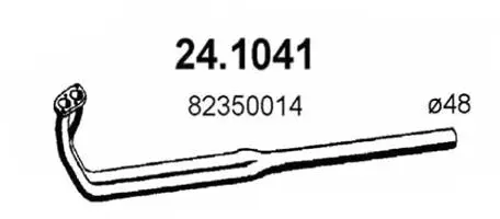 Tuyau d'échappement ASSO 24.1041