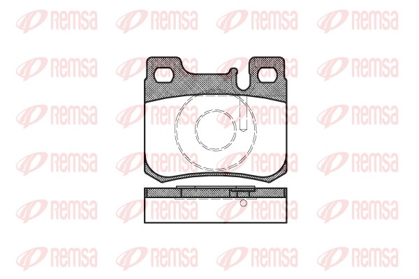 Kit de plaquettes de frein, frein à disque REMSA 0157.20