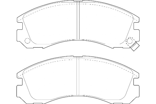 Kit de plaquettes de frein, frein à disque Omnicraft 2135142
