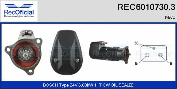 Démarreur RECOFICIAL REC6010730.3