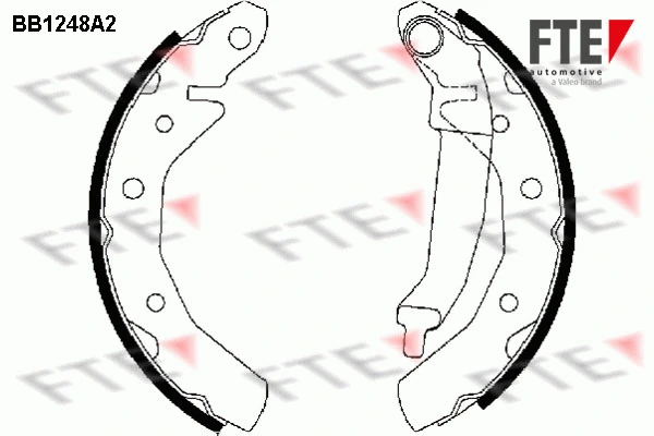 Jeu de mâchoires de frein FTE 9100051