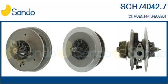 Groupe carter, turbocompresseur SANDO SCH74042.7