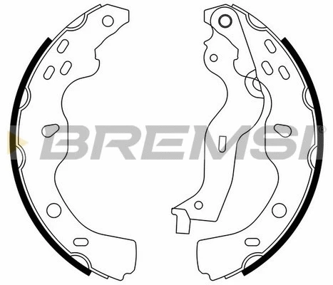 Jeu de mâchoires de frein BREMSI GF0919