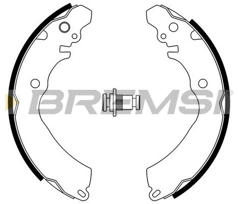Jeu de mâchoires de frein BREMSI GF0818