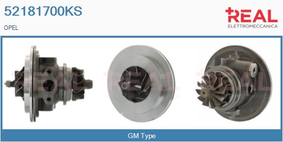 Groupe carter, turbocompresseur REAL 52181700KS