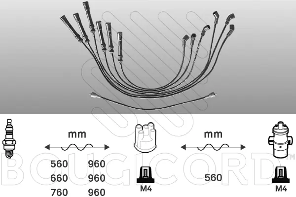 Kit de câbles d'allumage EFI AUTOMOTIVE 4107