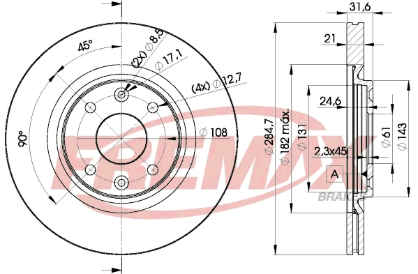 Disque de frein FREMAX BD-4195