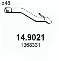 Tuyau d'échappement ASSO 14.9021