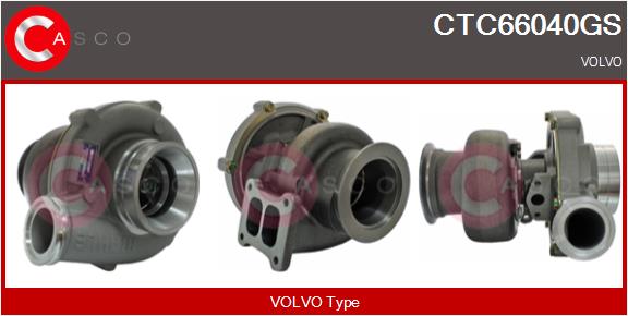 Turbocompresseur, suralimentation CASCO CTC66040GS