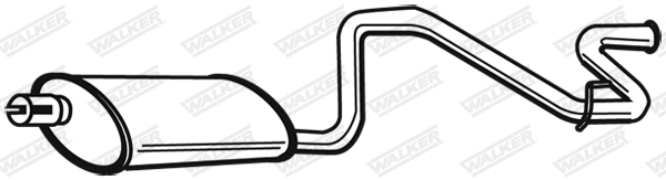 Silencieux arrière WALKER 21337